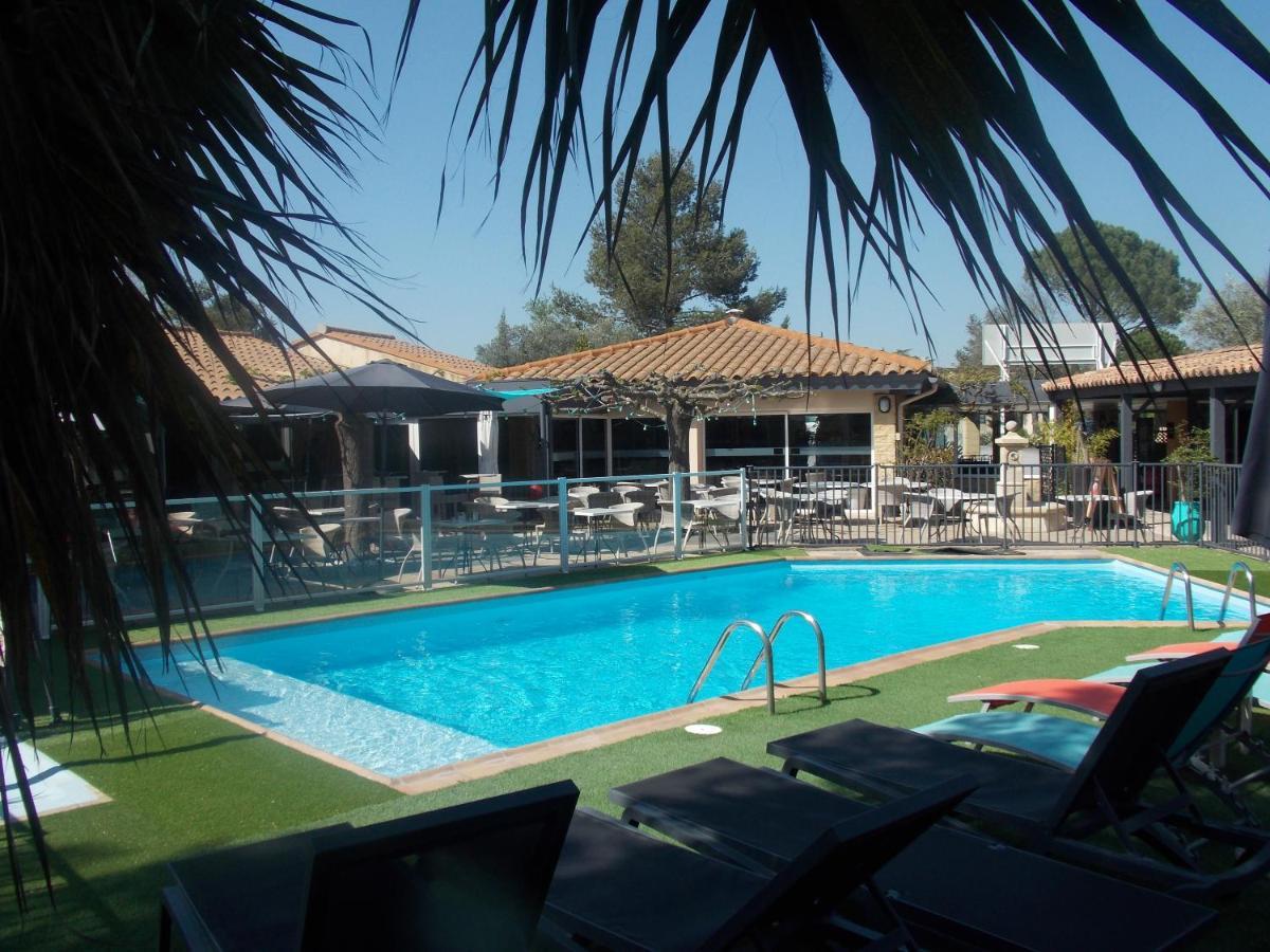 Logis Hotel Restaurant Uzes Pont Du Gard Buitenkant foto